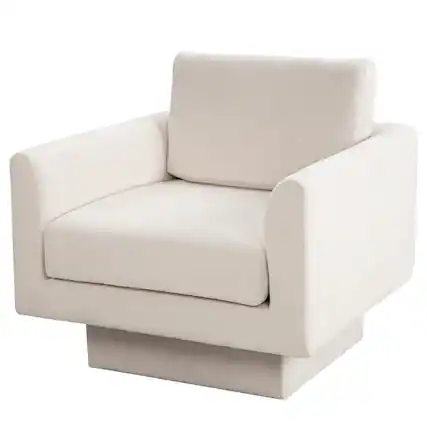 Front. Ainfox - Ainfox Single Sofa Sectional Sofa 360° Swivel Sofa - beige.