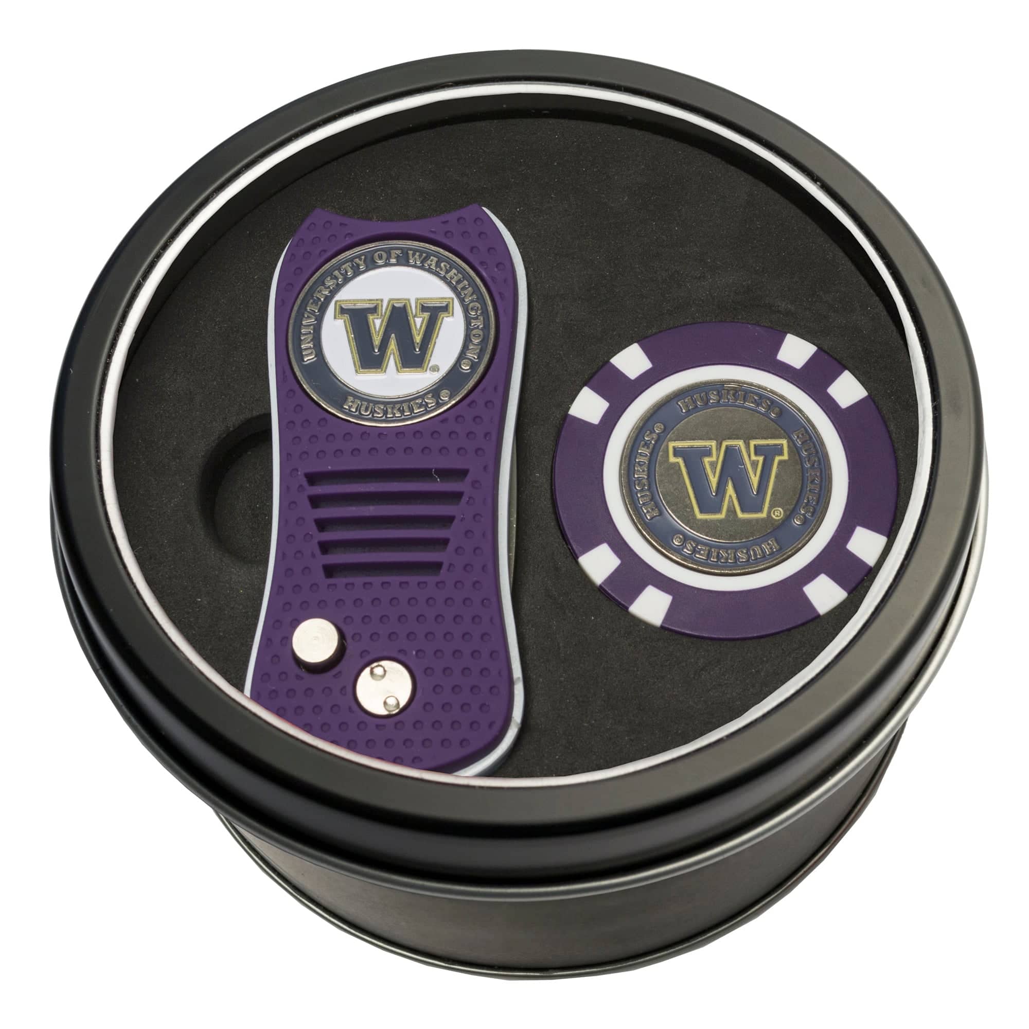 Team Golf - Washington Huskies Switch Chip Golf Tin Set - Multicolor