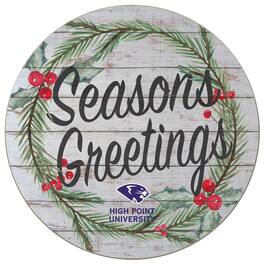 Jardine - High Point Panthers 20'' x 20'' Season's Greetings Circle - White