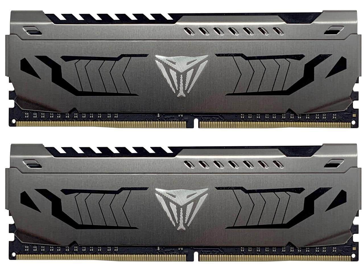 DDR4 32GB (16×2)Patriot Viper Steel Patriot Viper Steel 32GB (2x16GB) DDR4 3200 3600 288-Pin UDIMM XMP