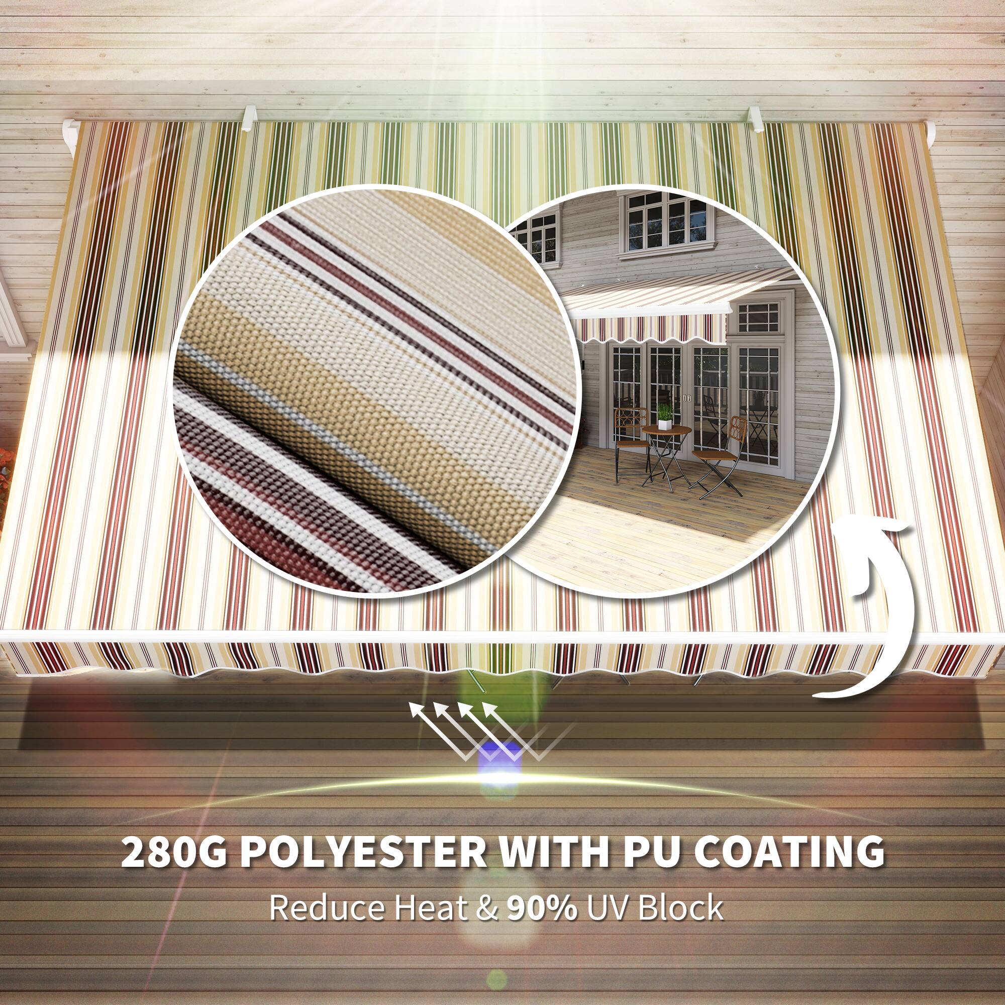 280G POLYESTER WITH PU COATING
Reduce Heat & 90% UV Block