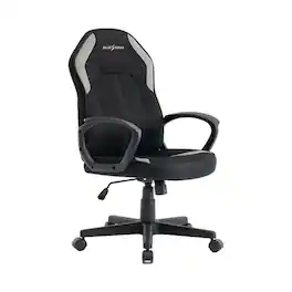 PexFix - Ergonomic Office Chair with Lumbar Support, Breathable Mesh for Gaming & Home Office Desk - Black
