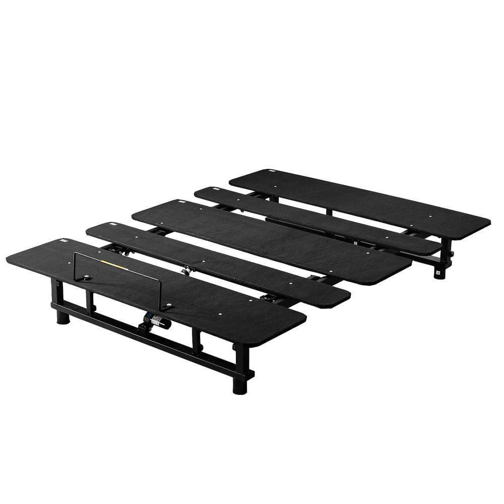 Back. Kadyn - Adjustable Bed Base Frame Queen Bed Frame with Head and Foot Incline Wireless Remote Zero Gravity Quiet Motor, Black - Black.