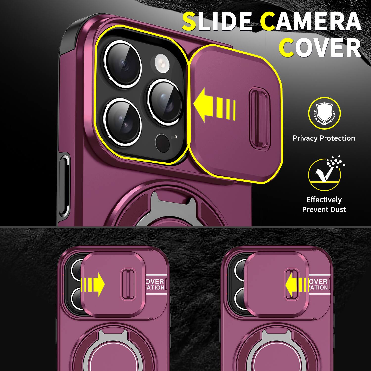 SLIDE CAMERA COVER

Privacy Protection
Effectively Prevent Dust

OVER ATION