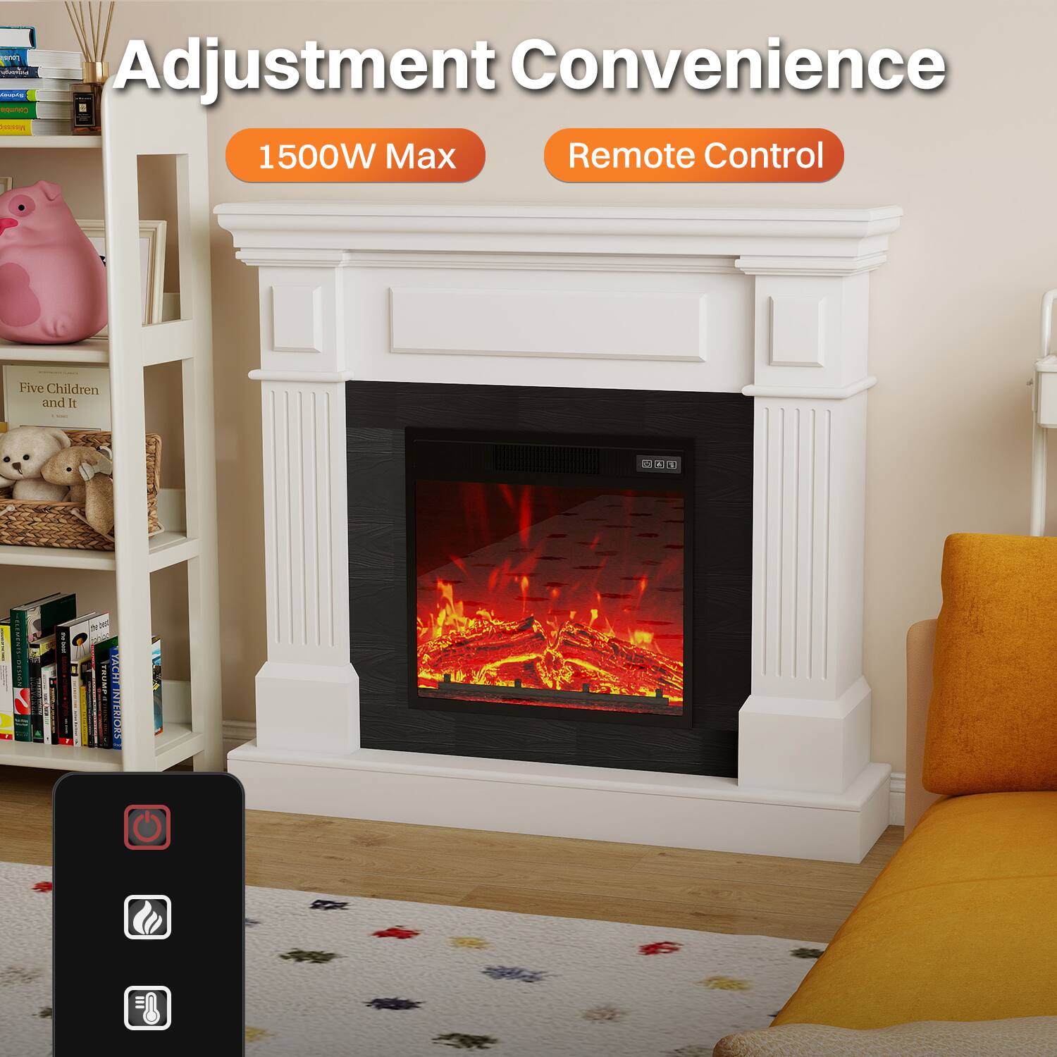 Adjustment Convenience  
1500W Max  
Remote Control