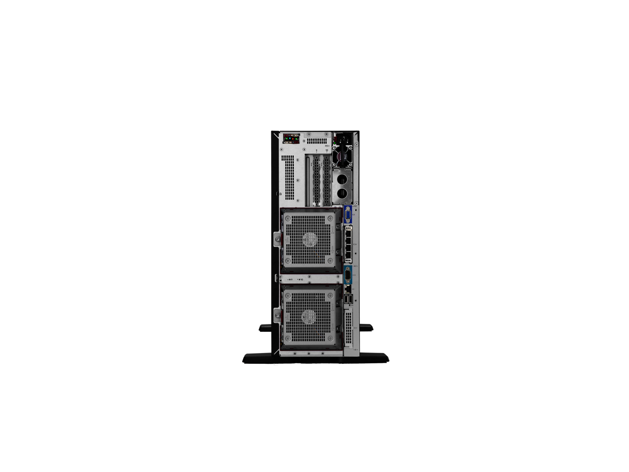 Alt View 4. HPE Aruba - HPE ProLiant ML350 Gen11 4510 2.4GHz 12-Core / 2x32G / 8SFF / MR408i-o / NS204i-u / 1GbE / 2x800W PS Tower Server - Black.