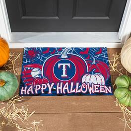 Evergreen Enterprises - Texas Rangers 28" x 16" Happy Halloween Turf Door Mat - Multicolor