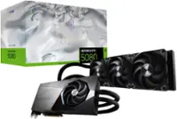 MSI - NVIDIA GeForce RTX 5080 16G SUPRIM LIQUID SOC 16GB GDDR7 PCI Express Gen 5 Graphics Card - Black - Front_Zoom