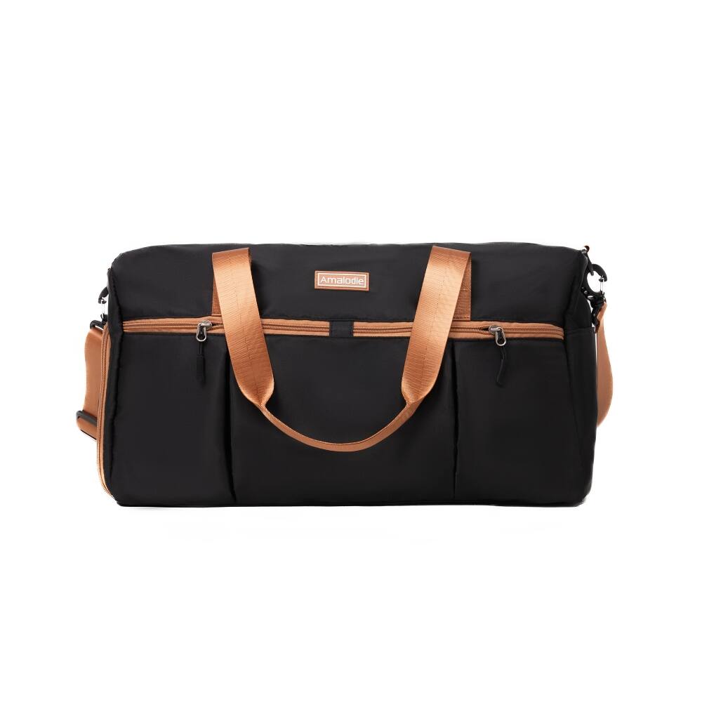 Alt View 3. Ropilly - Ropilly 8 Piece Hard Shell Luggage Set ABS+PC Black Spinner Suitcase Set with TSA Lock - Black.