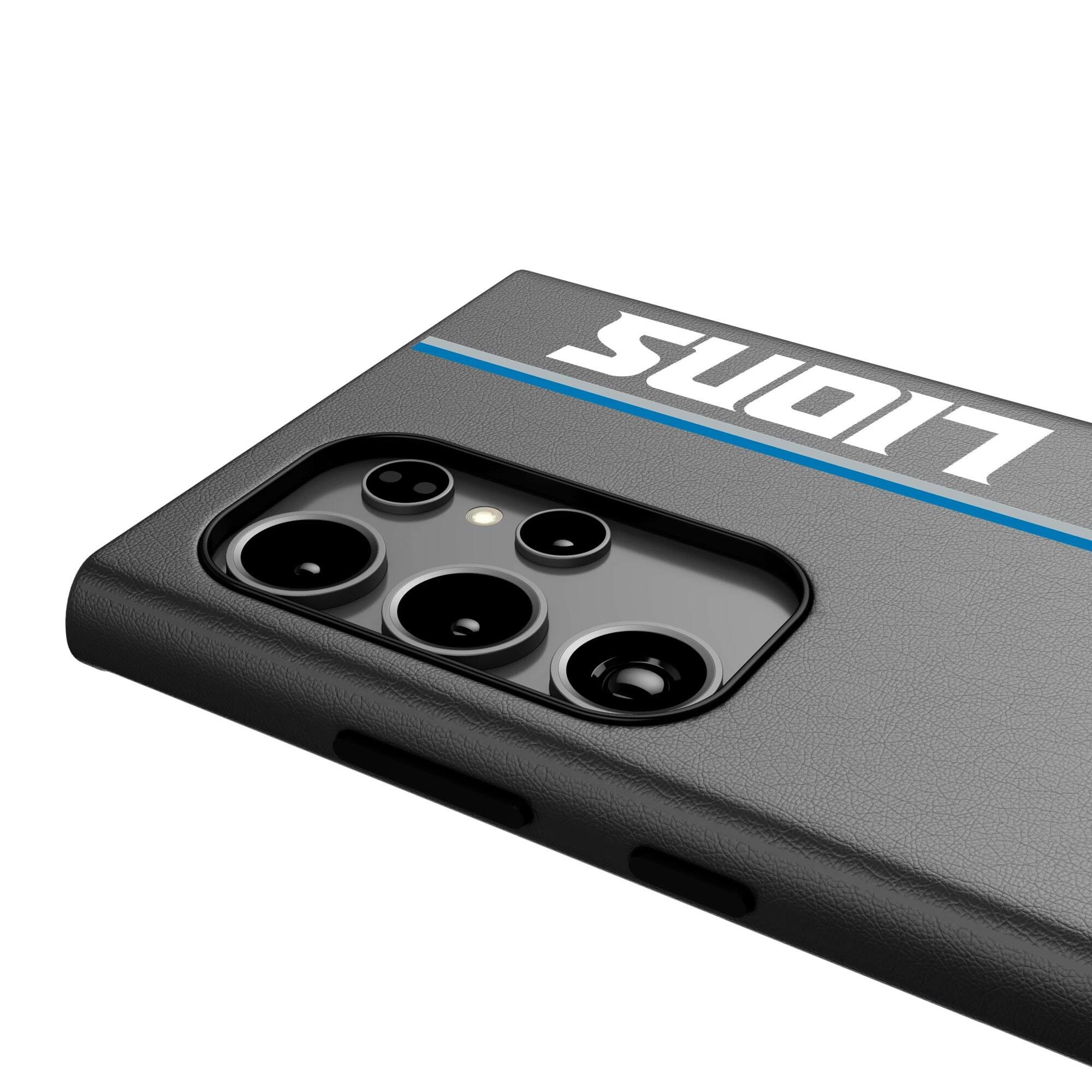 Alt View 2. Keyscaper - Detroit Lions Galaxy Magnetic Bump Case - S25 - Black.