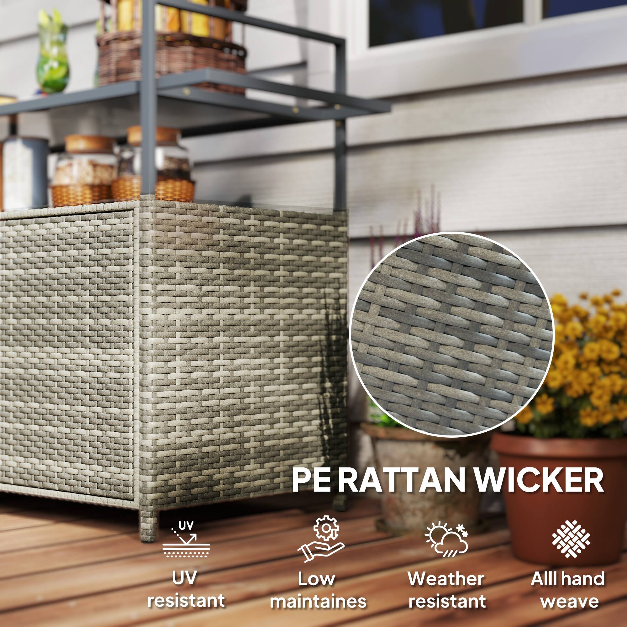 PE RATTAN WICKER UV resistant Low maintaines Weather resistant All hand weave
