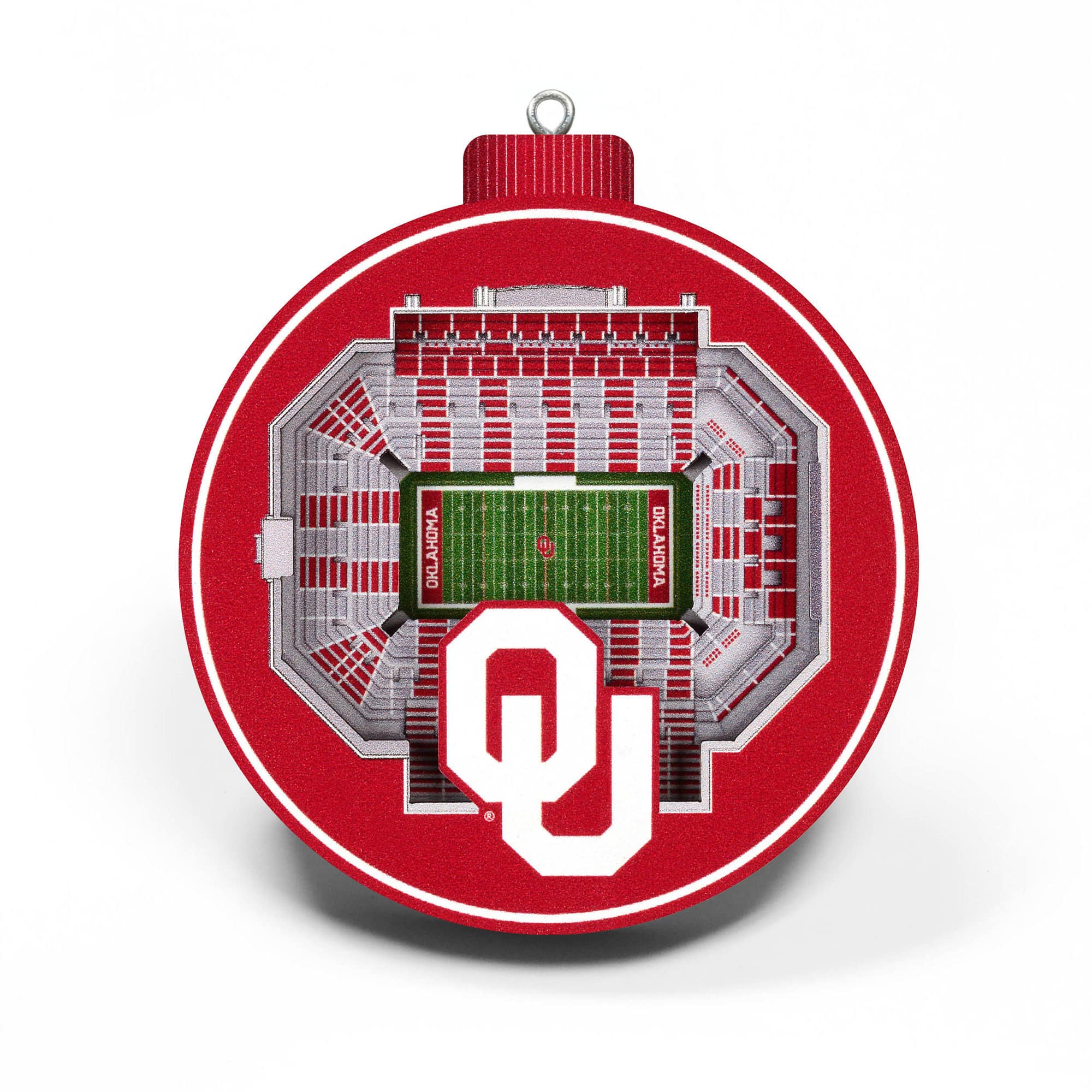 YouTheFan - Oklahoma Sooners 3D Stadium Ornament - Multicolor