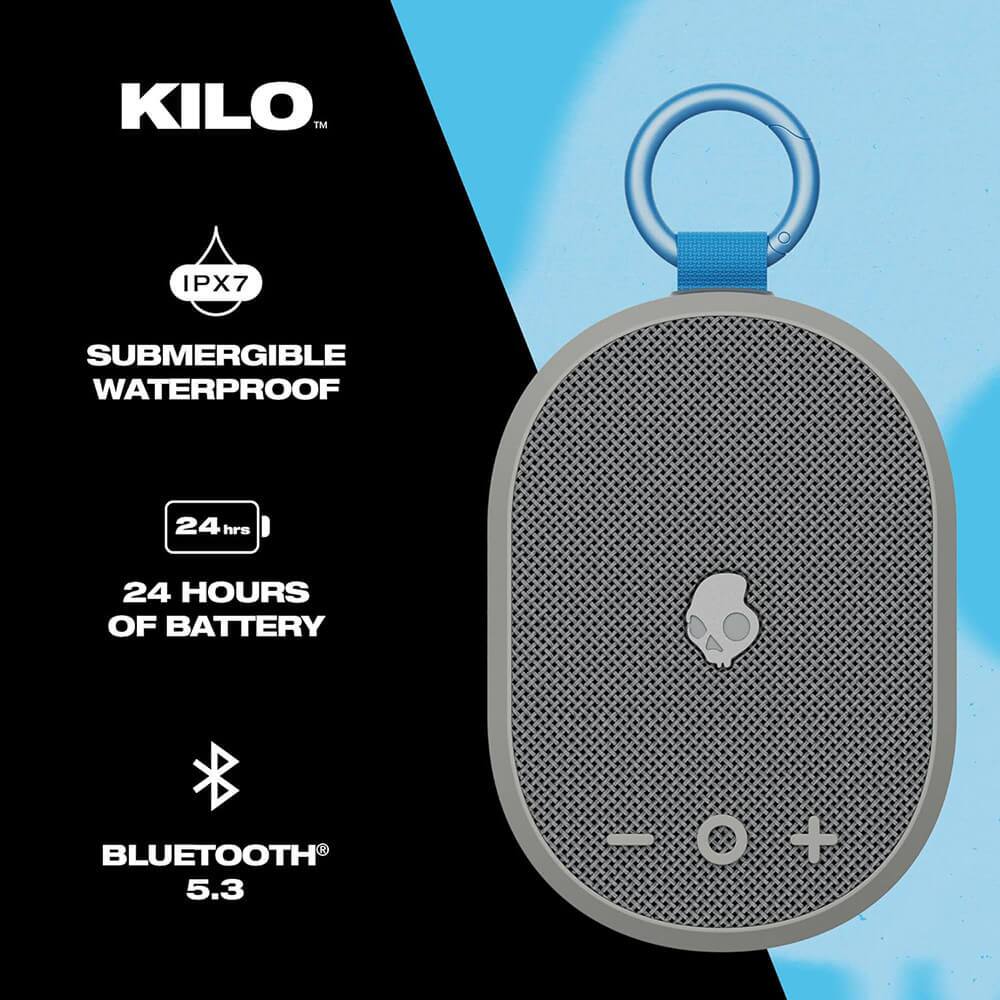 KILO™  
IPX7  
SUBMERGIBLE WATERPROOF  
24 HOURS OF BATTERY  
BLUETOOTH® 5.3