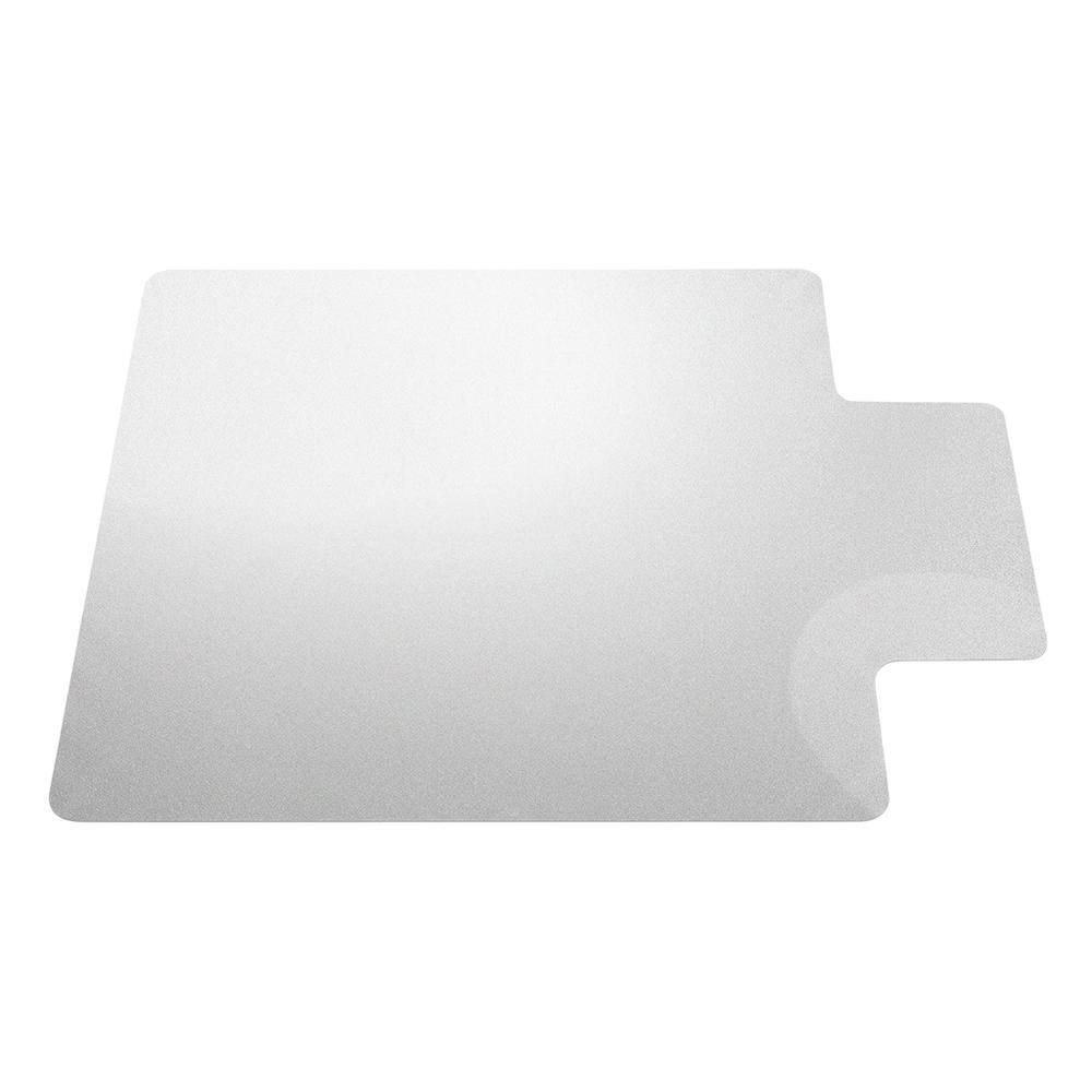 Floortex - Vinyl Lipped Chair Mat for Carpets up to 1/4" - 45" x 53" - Clear