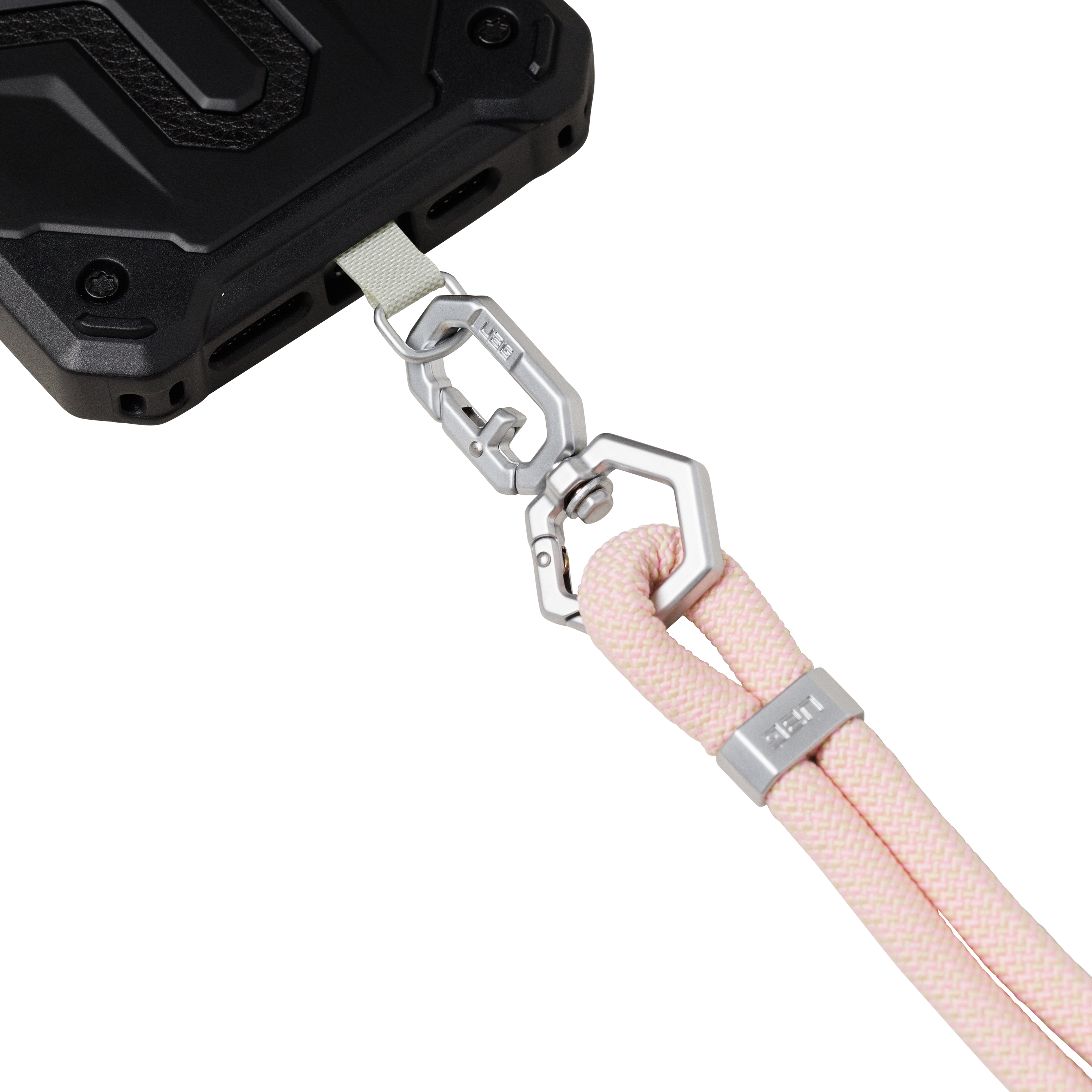 Alt View 12. UAG - Crossbody Slm Lanyard Civilian - Rose Quartz.