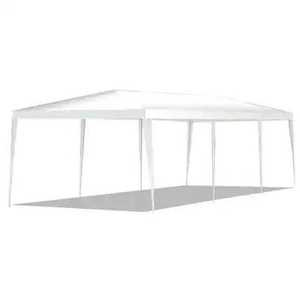 Front. Costway - Costway 10' x 30' Outdoor Wedding Party Event Tent Gazebo Canopy - White.
