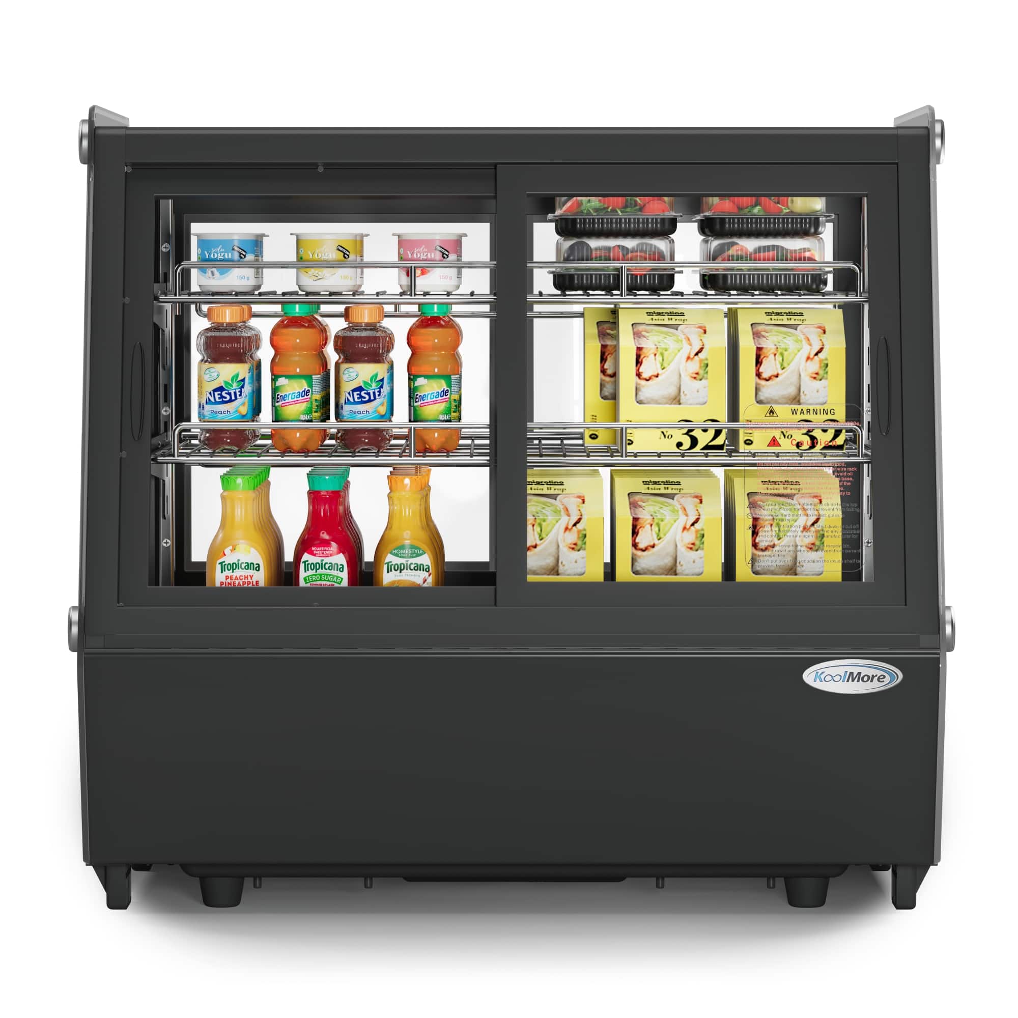 Koolmore - 28 in. Self-Service Countertop Display Refrigerator (CDC-125-BK) - Black