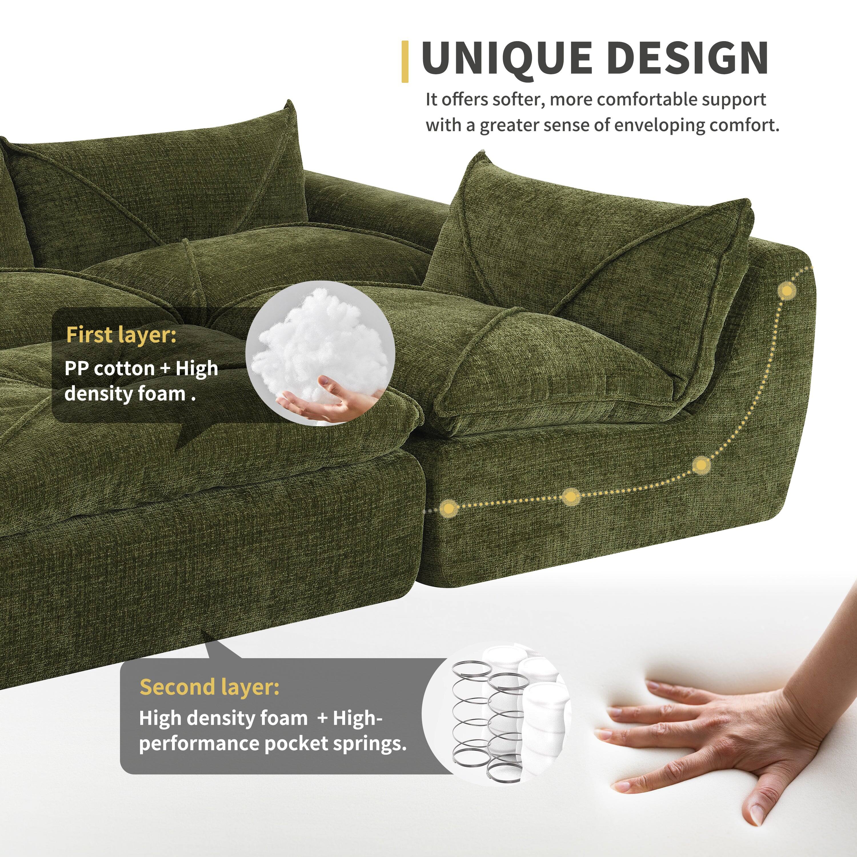 UNIQUE DESIGN  
It offers softer, more comfortable support with a greater sense of enveloping comfort.

First layer:  
PP cotton + High density foam.

Second layer:  
High density foam + High-performance pocket springs.