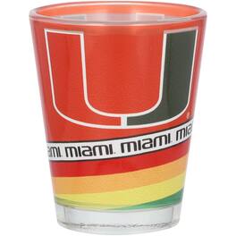 Indigo Falls - Miami Hurricanes 2oz. Pride Collector Shot Glass - Multicolor