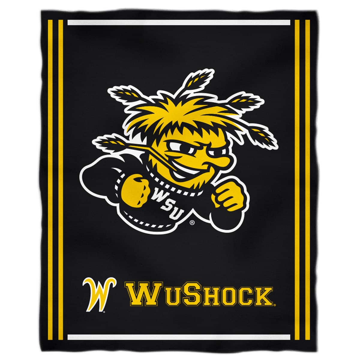 Vive La Fete - Wichita State Shockers 36'' x 48'' Children's Mascot Plush Blanket - Multicolor