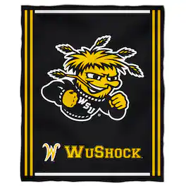 Vive La Fete - Wichita State Shockers 36'' x 48'' Children's Mascot Plush Blanket - Multicolor