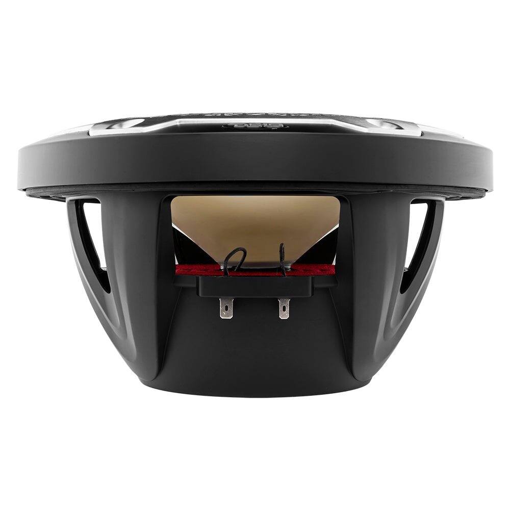Alt View 4. DS18 Audio - NXL 10" 2-way Coaxial Speaker with RGB LED Lights, Built-in Driver and Grille (Pair), 200W RMS 4-Ohm - Black.