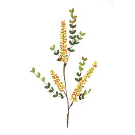 BreeBe - Yellow Berry Foliage Spray (Set of 6) - Yellow, Green