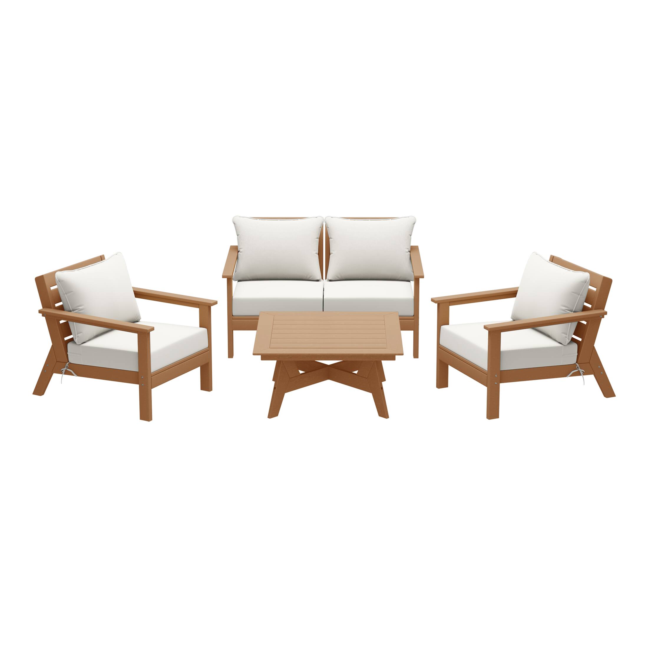 Teak/White