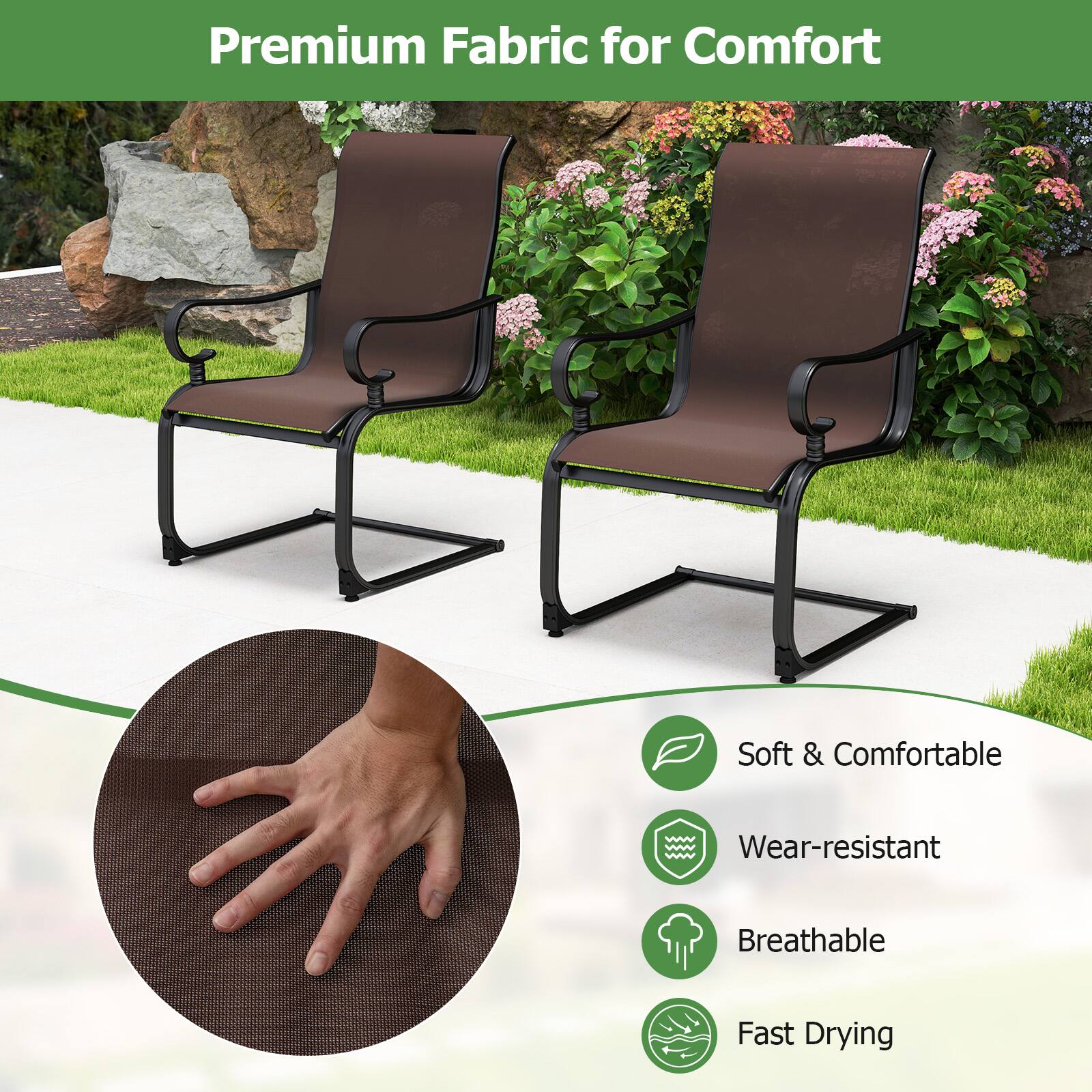 Premium Fabric for Comfort

- Soft & Comfortable
- Wear-resistant
- Breathable
- Fast Drying