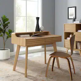 Render Writing Desk by Modway - Oak