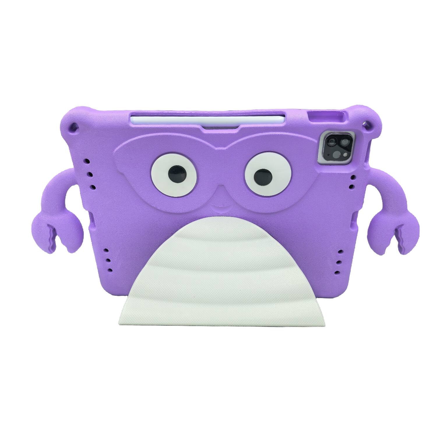 Alt View 3. Dteck - Shockproof Cartoon Case for Apple iPad (10th Generation) 10.9" 2022, Soft TPU Protective Cover with Integrated Stand - Lightpurple.