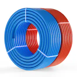 VEVOR - PEX Pipe 3/4 Inch, 2 x 100 Feet Length PEX-A Flexible Pipe Tubing for Potable Water, Pex Water Lines for Hot/Cold Water - Red + Blue