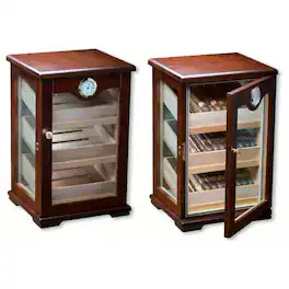 Prestige - Milano Countertop Display Humidor - Dark Mahogany Finish