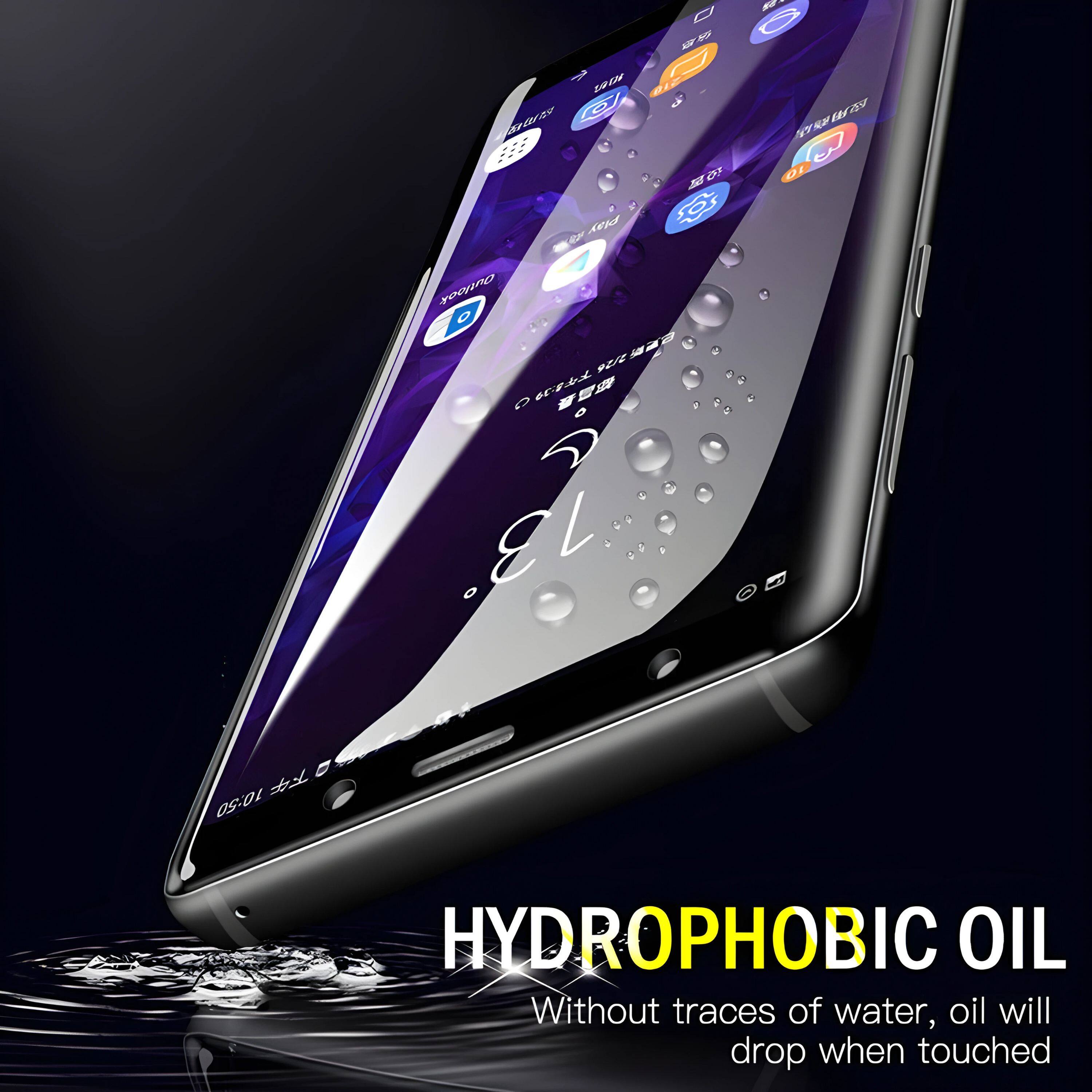 HYDROPHOBIC OIL  
Without traces of water, oil will drop when touched