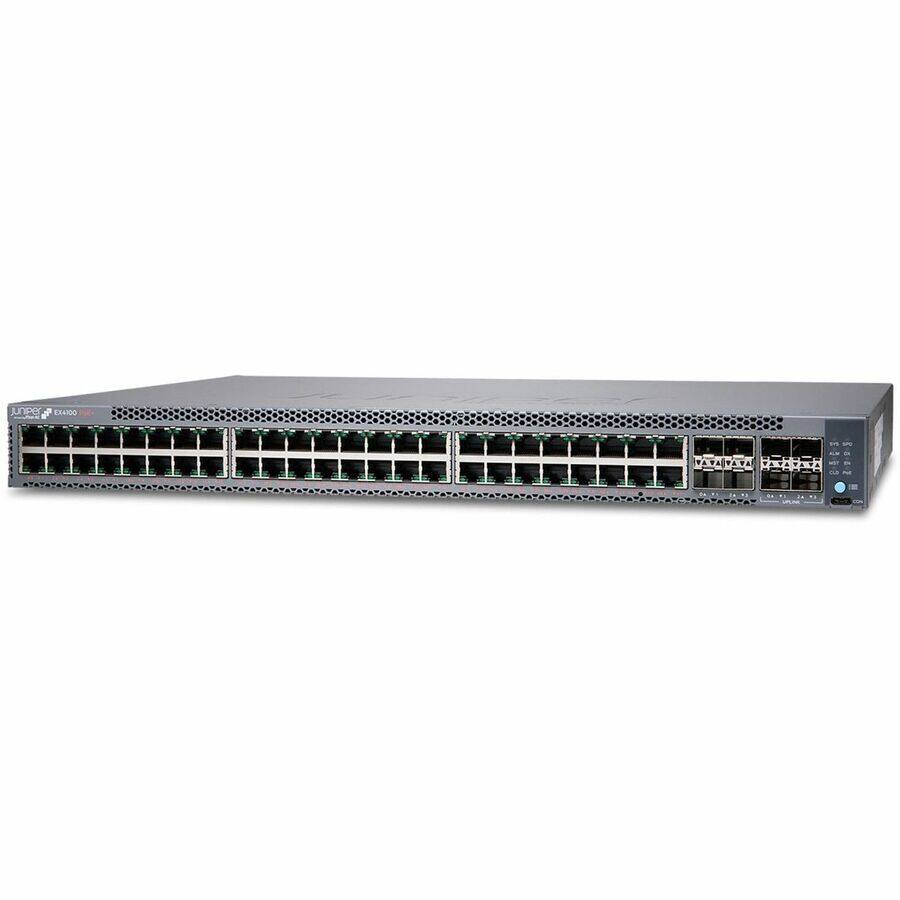 Alt View 2. Juniper - Juniper EX4100-48P Ethernet Switch - 48 Ports - Manageable - Gigabit Ethernet, 10 Gigabit Ethernet, 25 Gigabit Ethernet - Unknown.