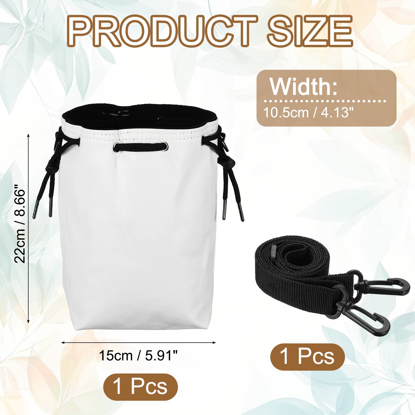 PRODUCT SIZE  
Width: 10.5cm / 4.13"  
Height: 22cm / 8.66"  
Depth: 15cm / 5.91"  
1 Pcs