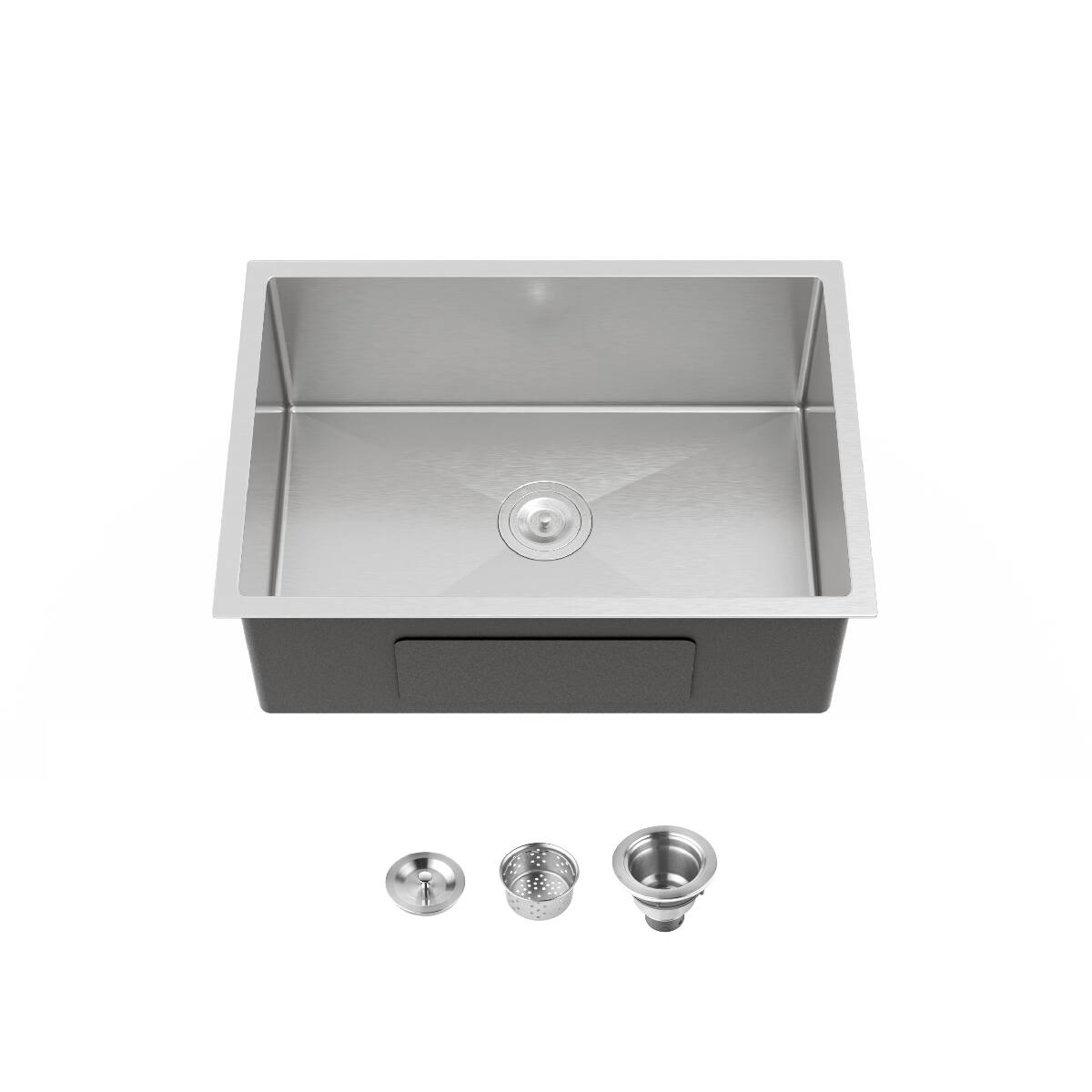 Ropilly Single Bowl Stainless Steel Sink, 27 x 19 Undermount Kitchen ...