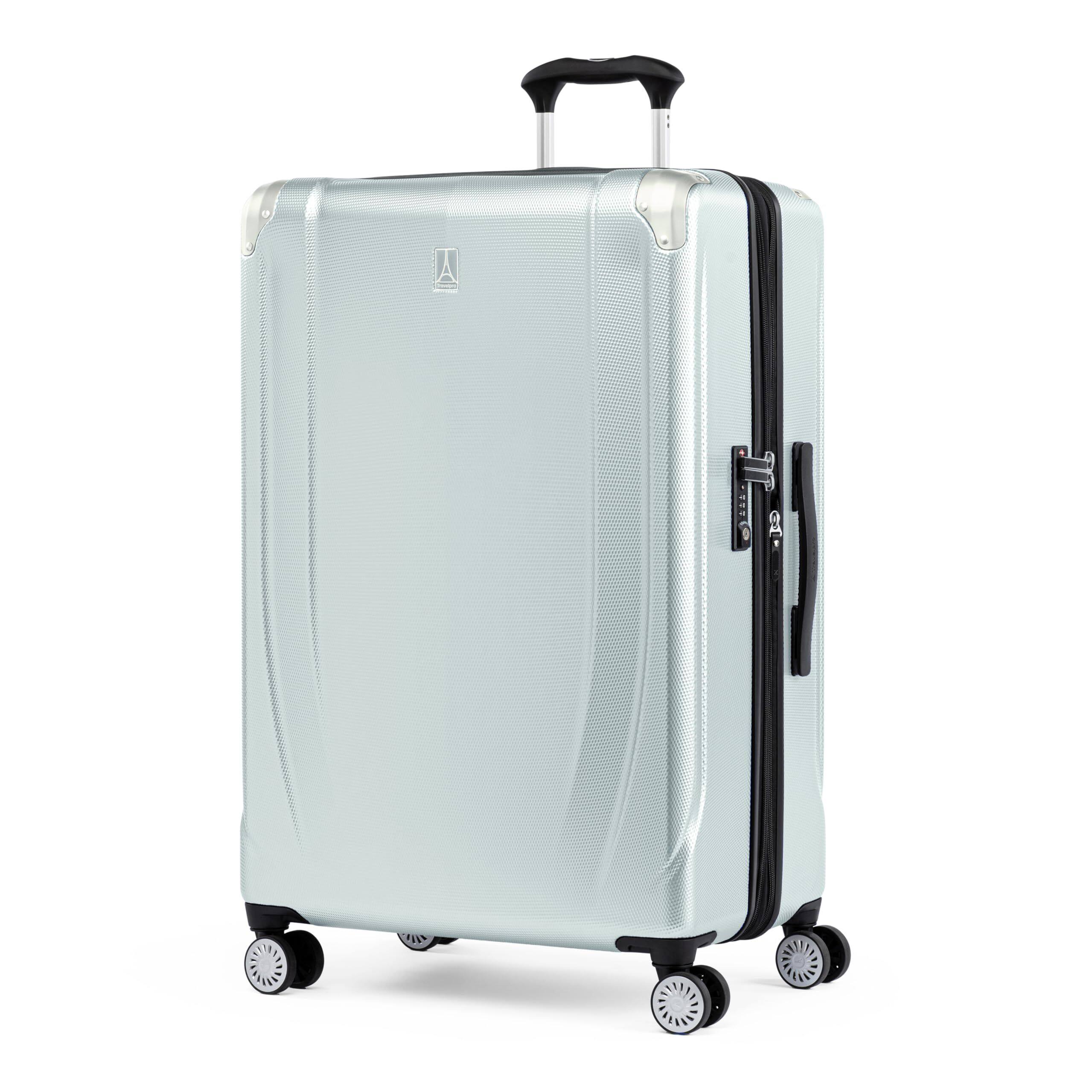 Angle. Travelpro - Travelpro Pathways 3 Hardside Expandable 28" Checked Spinner - Cloud Grey.
