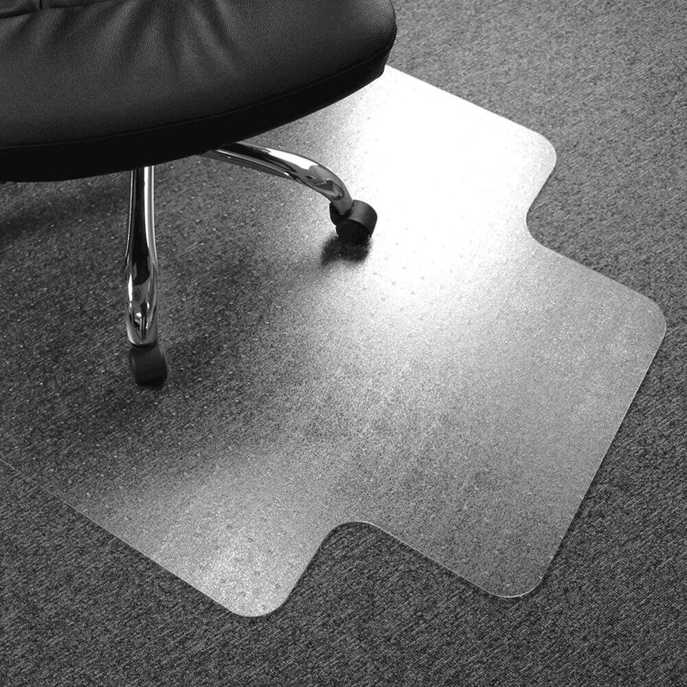 Back. Floortex - Vinyl Lipped Chair Mat for Carpets up to 3/8" - 36" x 48" - Clear.