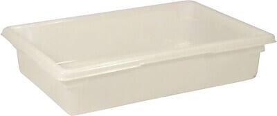 Front. RubberMaid - Rubbermaid® Food Storage Box, 8-1/2Gal., 6" High, White - White.