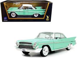 1961 DeSoto Adventurer Top 1/18 Diecast Model Car by Road Signature - Light Green with White