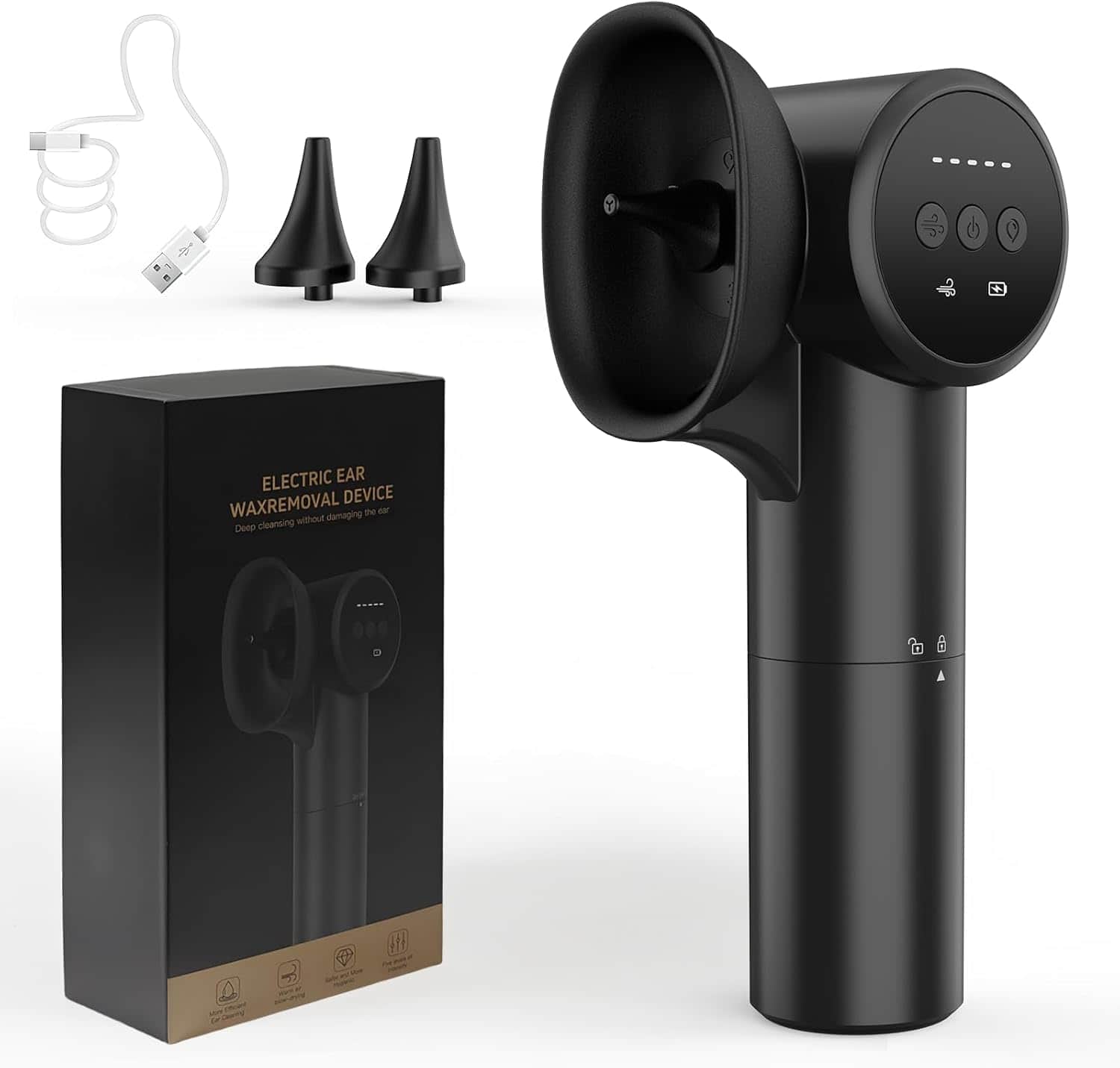 ELECTRIC EAR WAX REMOVAL DEVICE  
Deep cleansing without damaging the ear