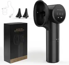 bonoch - 2-in-1 Ear Wax Removal Cleaning and Warm Air Drying Cleaner with One-Piece Waste & Clean Water Tank - Black