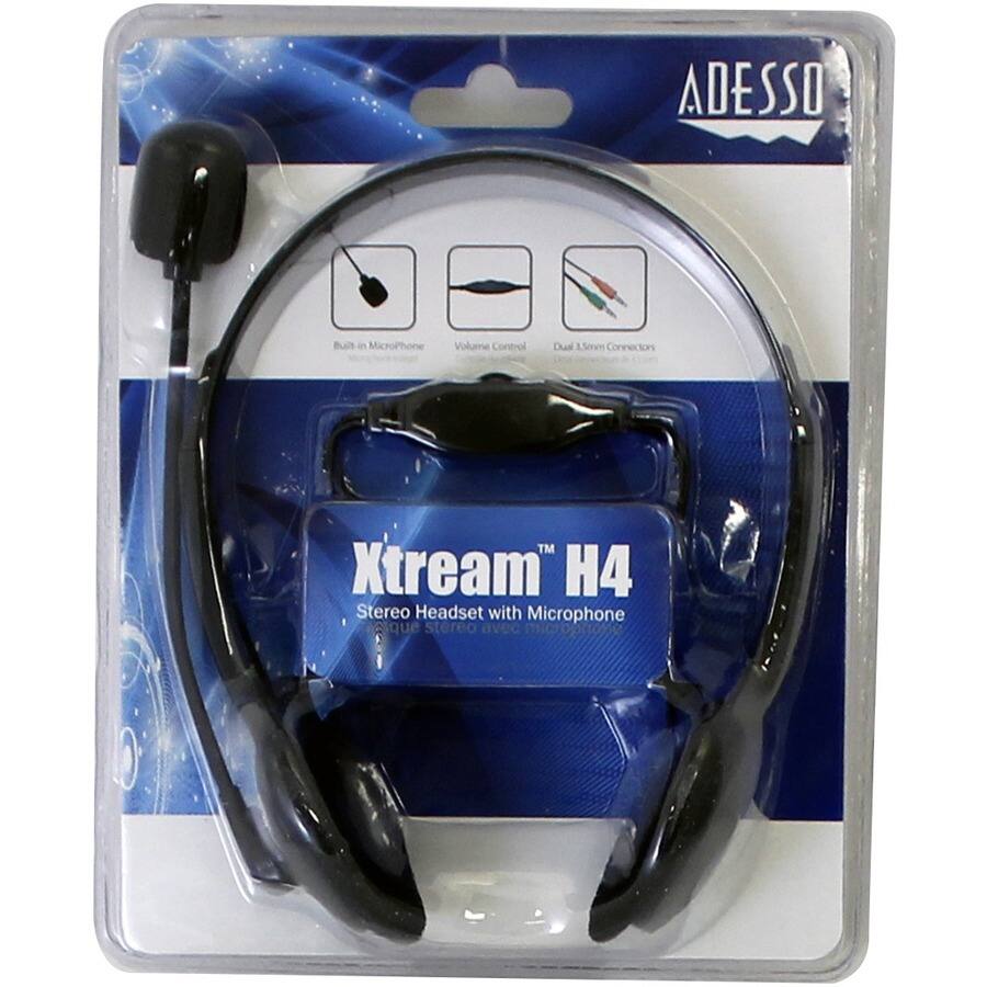 ADESSO

Xtream™ H4  
Stereo Headset with Microphone

- Built-in Microphone
- Volume Control
- Dual 3.5mm Connectors
