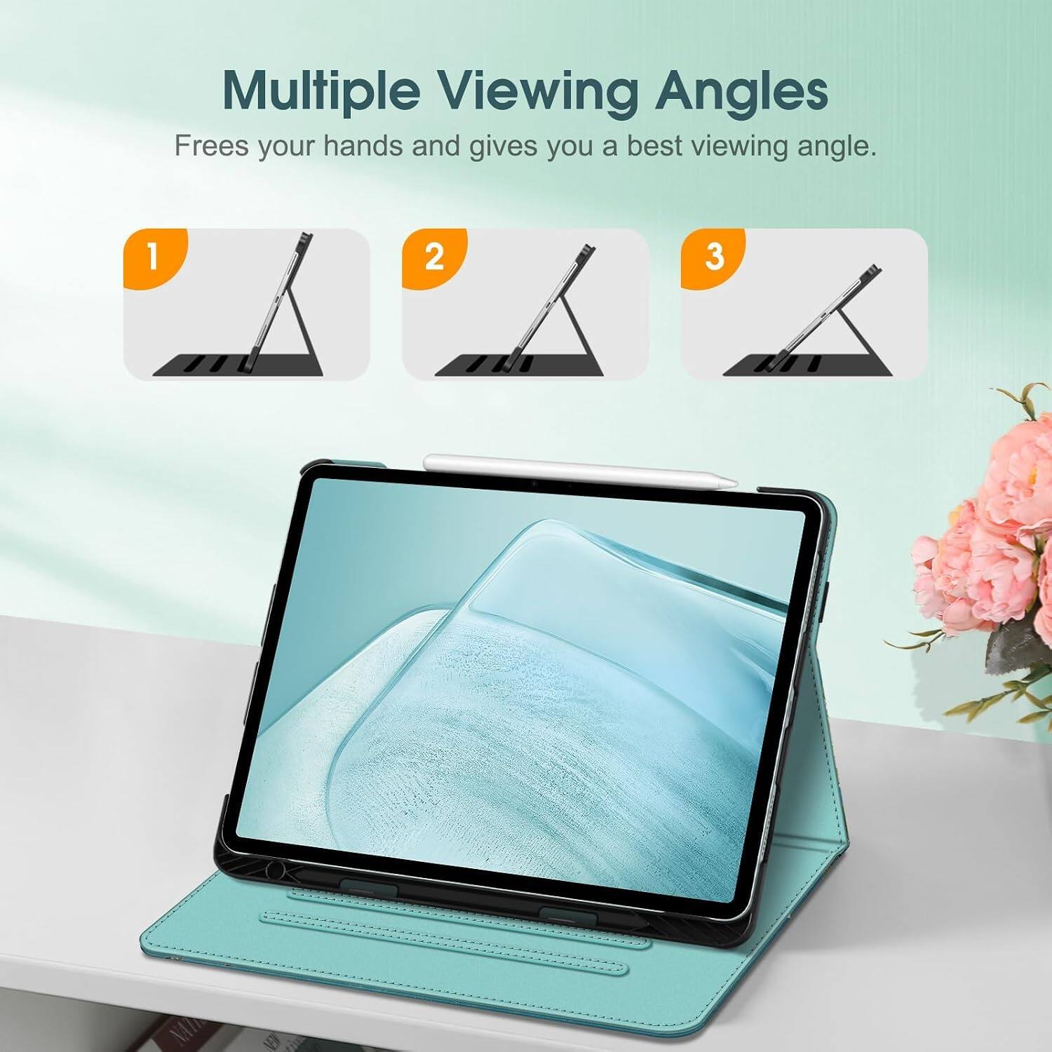 Multiple Viewing Angles  
Frees your hands and gives you a best viewing angle.  
1  
2  
3