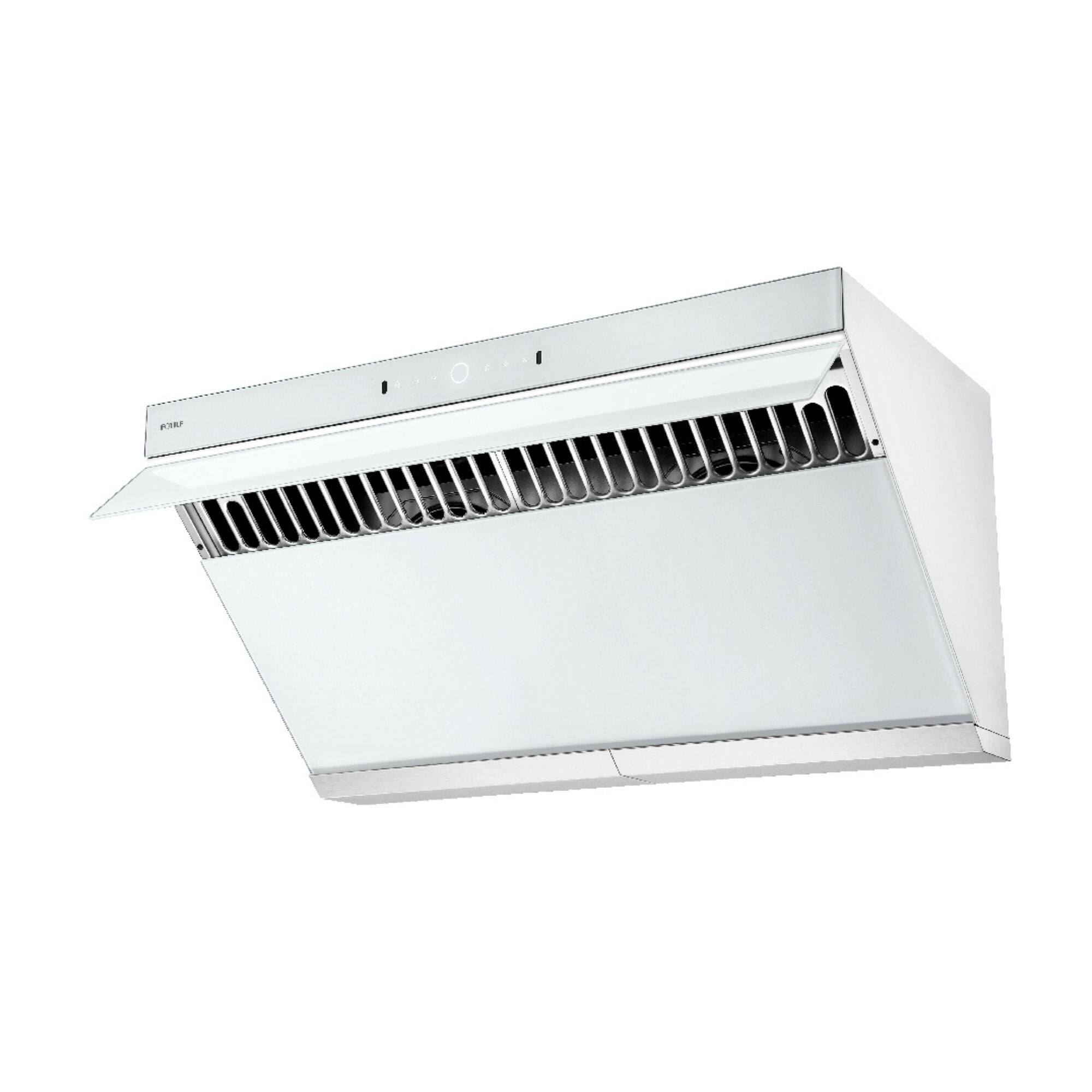Back. FOTILE - FOTILE 36" 1000CFM Under Cabinet|Wall Mount Range Hood in White Tempered Glass - White.
