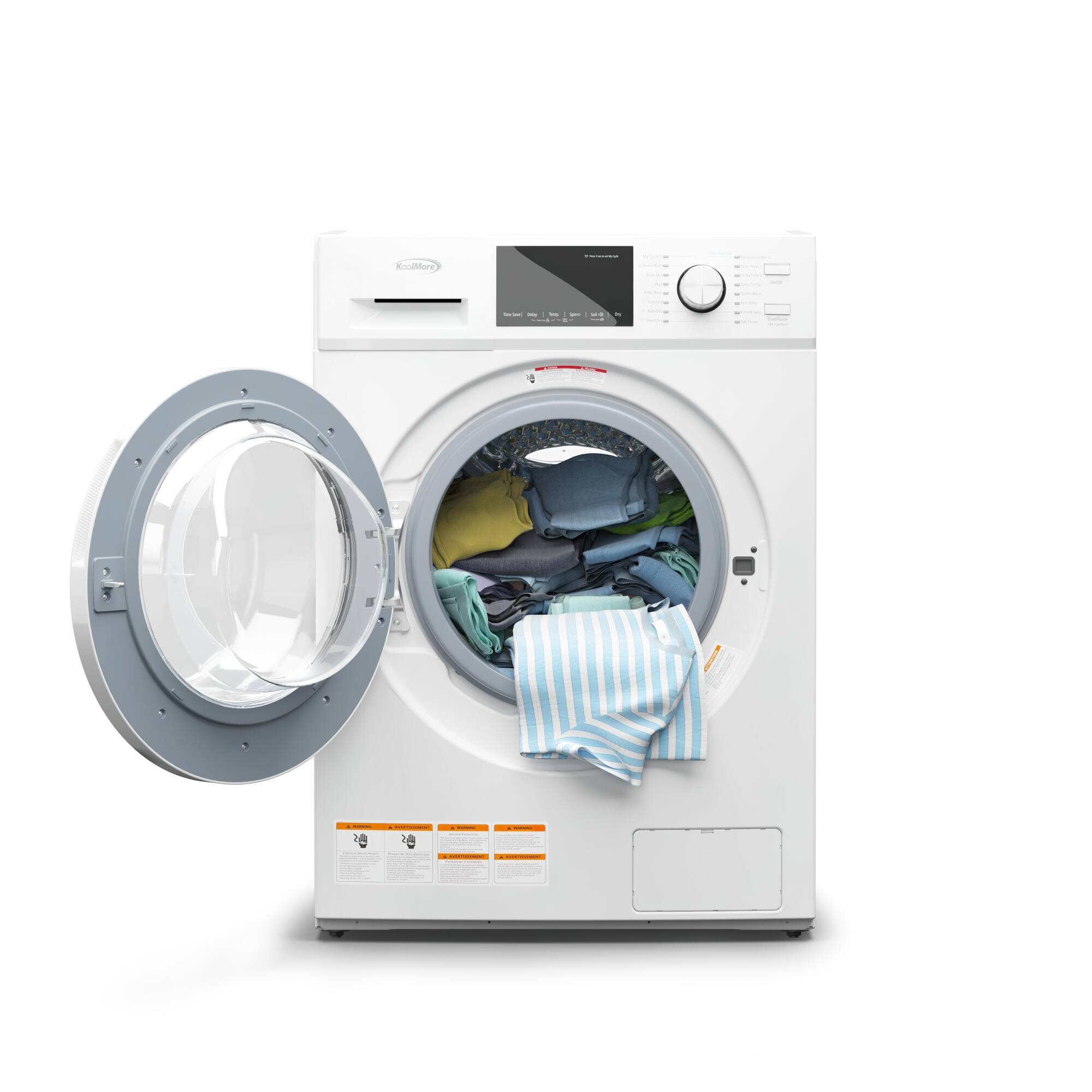 Alt View 1. Koolmore - 2.7 cu. ft. All-in-One Washer & Dryer Combo in White, FLC-3CWH. - White.