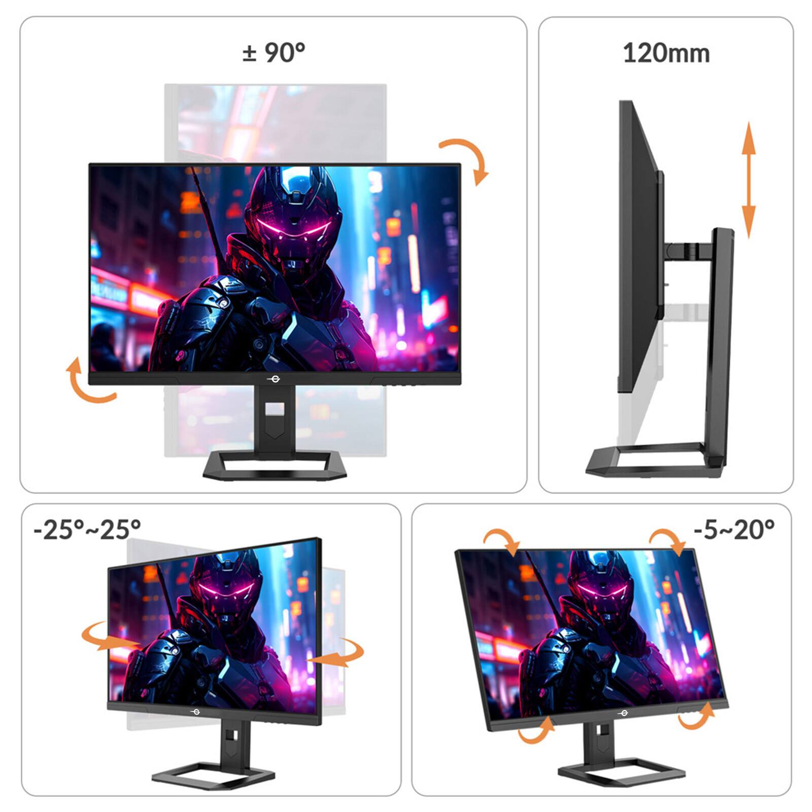 - ± 90°
- 120mm
- -25° ~ 25°
- -5° ~ 20°