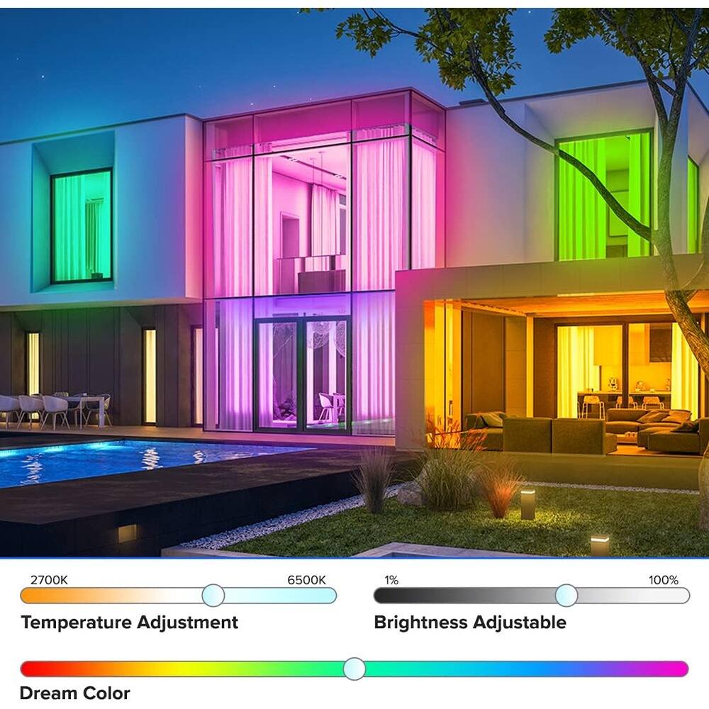 2700K 6500K  
Temperature Adjustment  

1% 100%  
Brightness Adjustable  

Dream Color