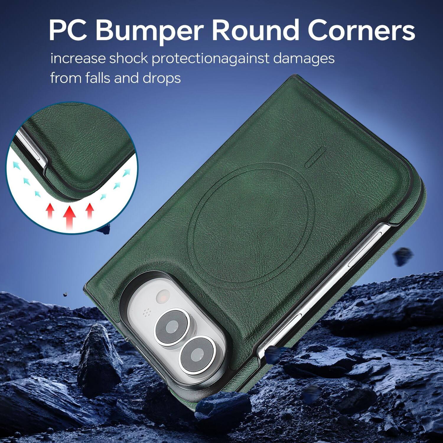 PC Bumper Round Corners increase shock protection against damages from falls and drops